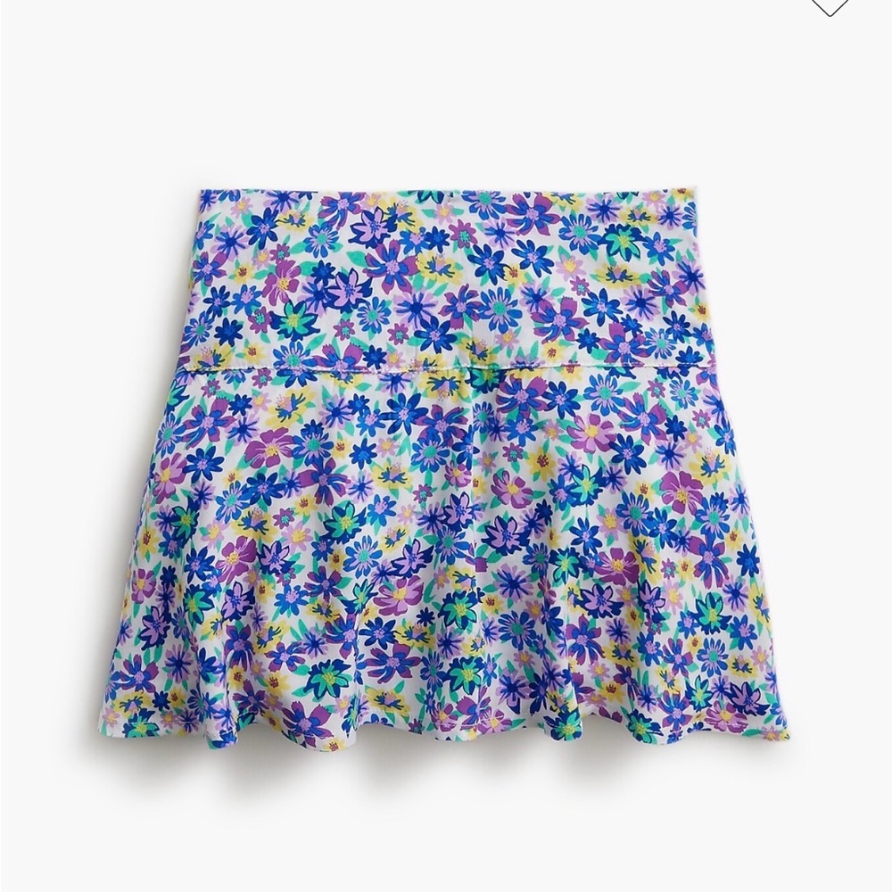 J. Crew Crewcuts Girls Floral Skort - Blue and Purple, Sz 10 NWT $60